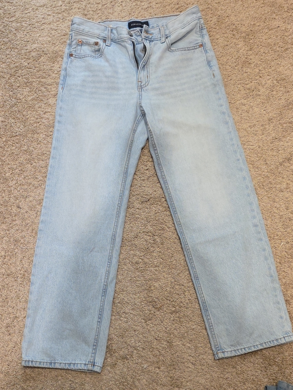 Aeropostale Light Blue Wide Leg Jeans